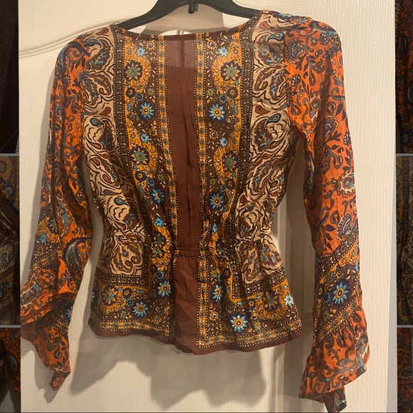 Free People - brand new top  size x-small brown - Picture 9 of 11